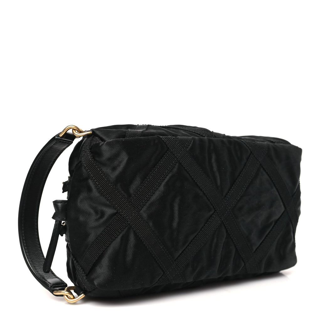 Nylon Grosgrain Lifestyle Pouch Black