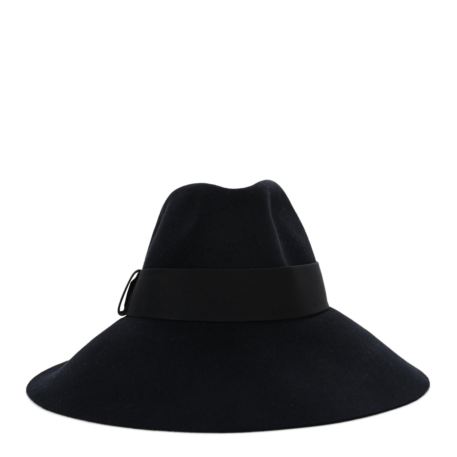 Louis Vuitton Felt Leather Monogram Fedora XL Hat Black