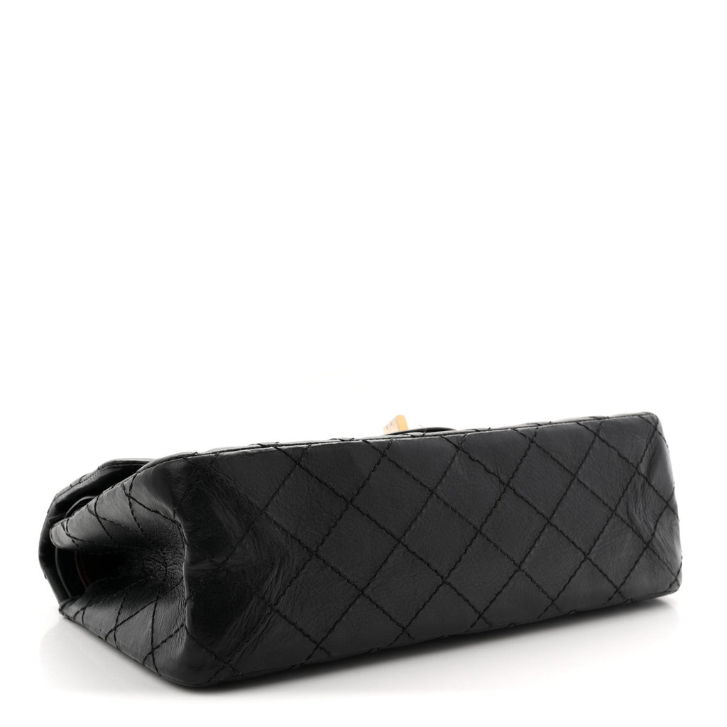 Chanel Aged Calfskin Quilted 2.55 Reissue 225 Flap Black