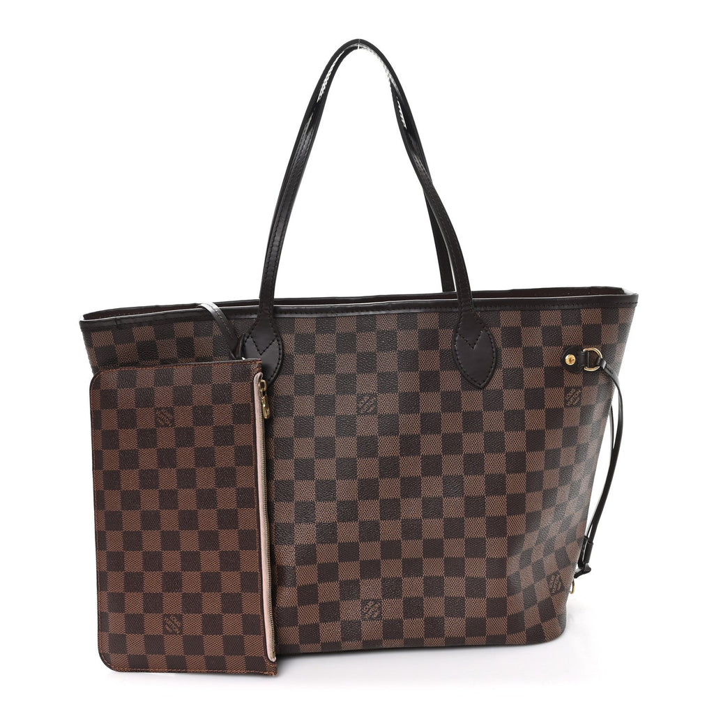 Louis Vuitton Damier Ebene Neo Neverfull MM Rose Ballerine