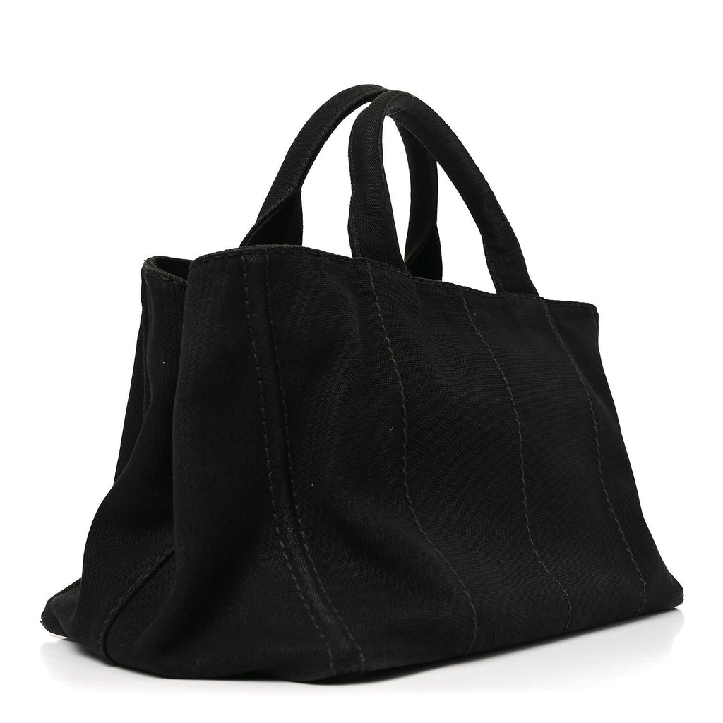 Prada Canapa Logo Tote Black