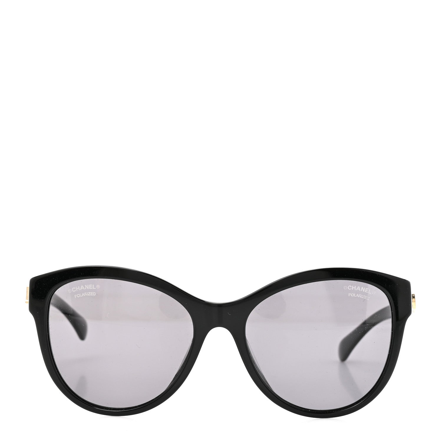 Acetate Pantos Logo Sunglasses 5458-A Black