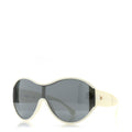 Acetate Shield Sunglasses 71476-A White