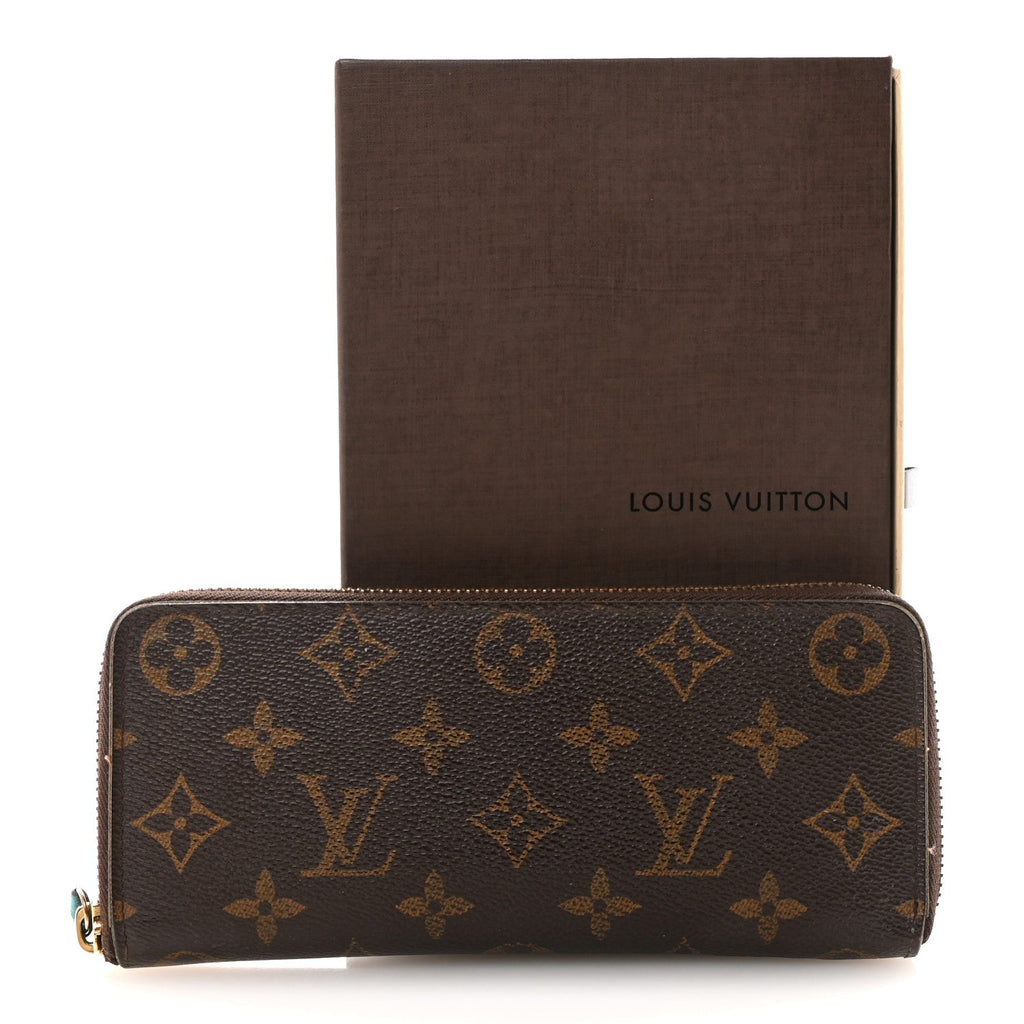 Louis Vuitton Monogram Clemence Wallet Turquoise