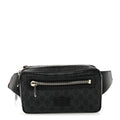 Gucci Soft GG Supreme Monogram Web Belt Bag Black Grey