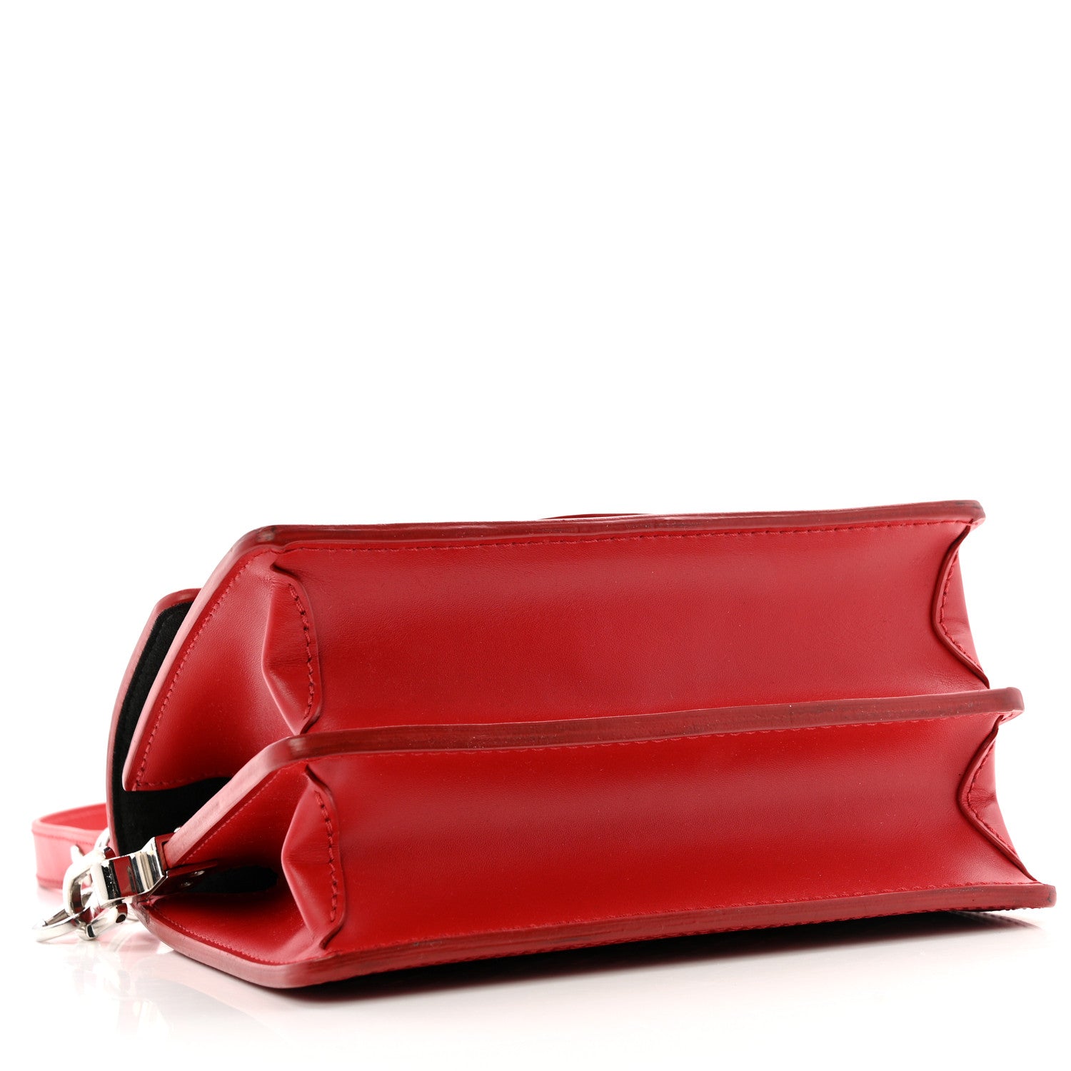 Louis Vuitton Patent Calfskin Monogram Lace Dauphine Mini Red
