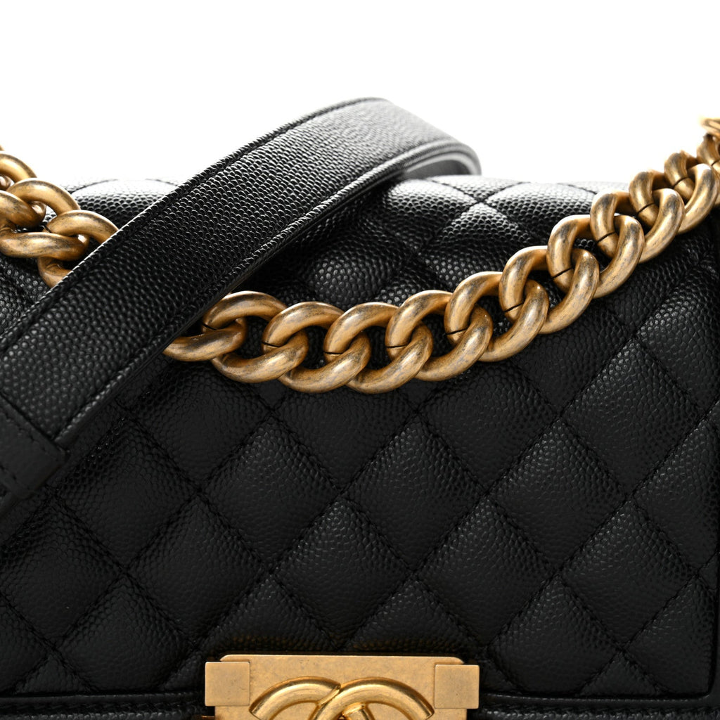 Chanel Caviar Quilted Small Boy Flap Black