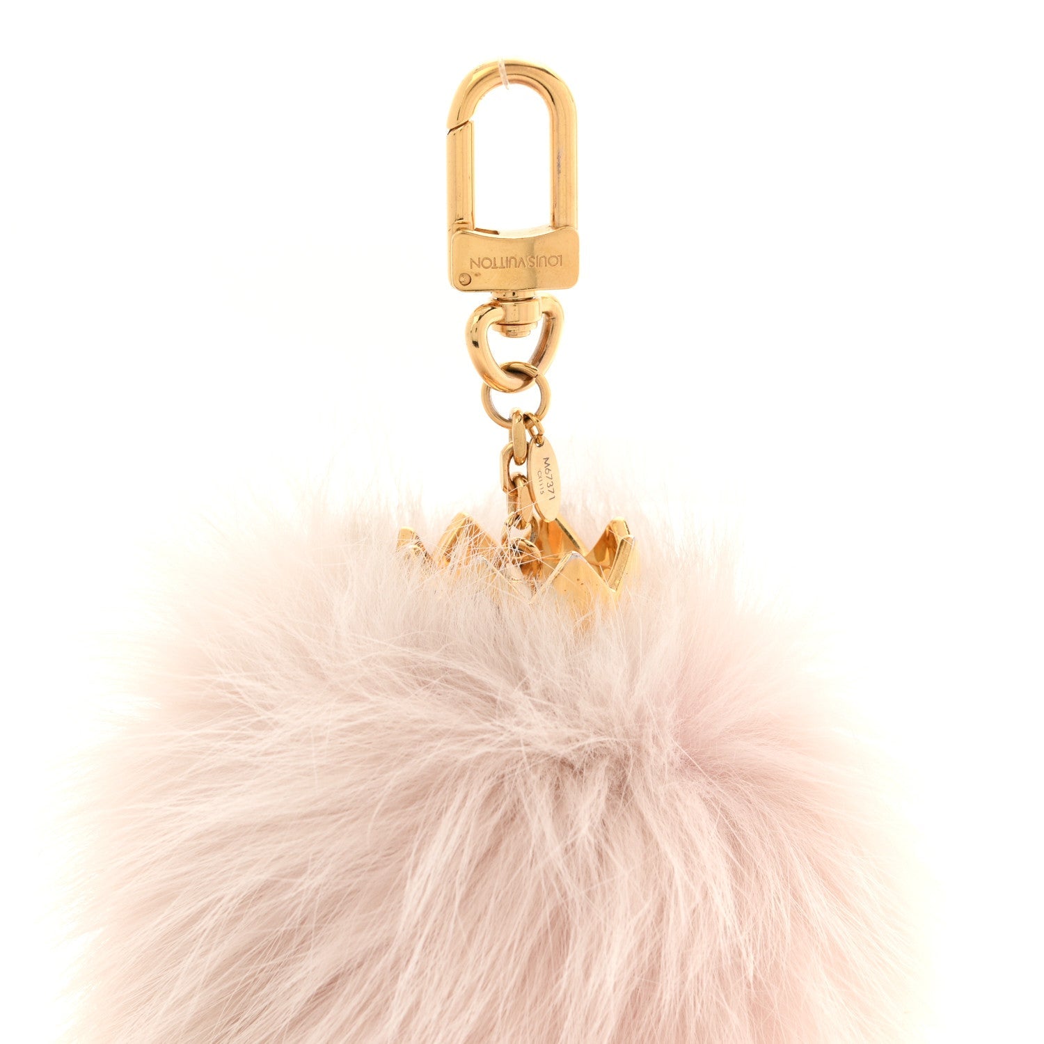 Louis Vuitton Fuzzy Bubble Bag Charm Light Pink