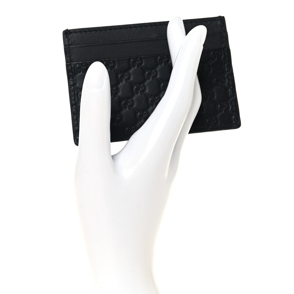 Gucci Microguccissima Card Holder Black