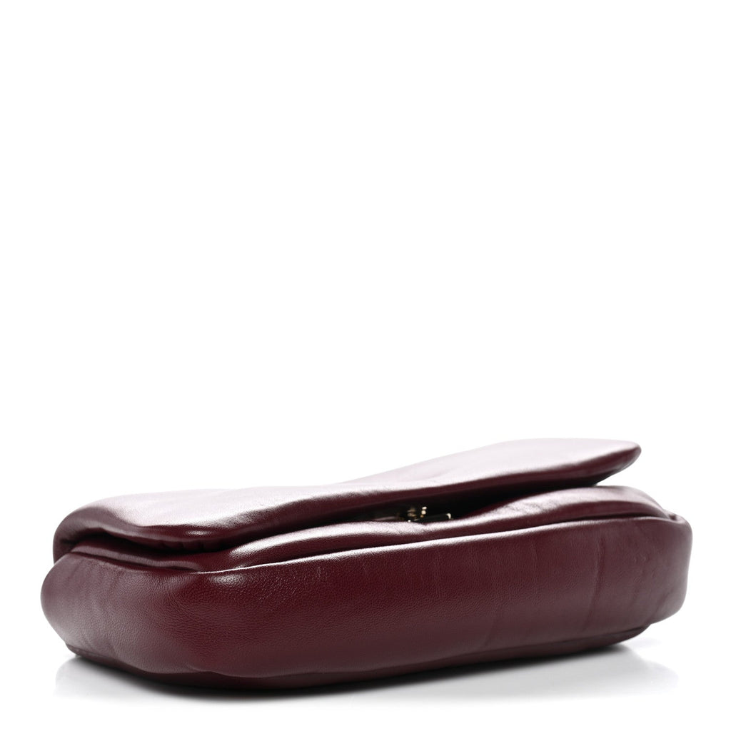 Gucci Lambskin Mini GG Milano Top Handle Shoulder Bag Rosso Ancora