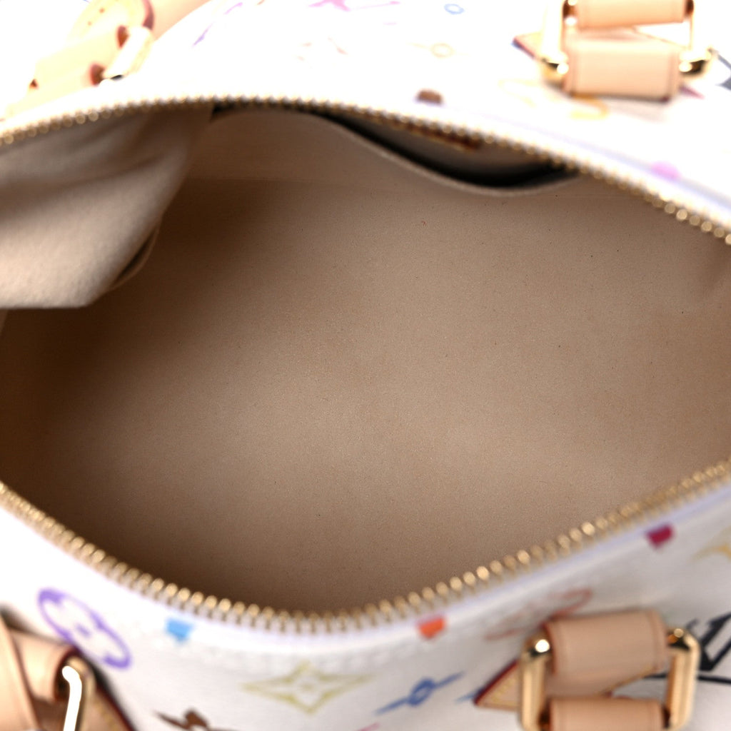 Louis Vuitton LV X TM Monogram Multicolor Speedy Bandouliere 25 White