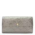 Louis Vuitton Vernis Sarah Wallet Gris Art Deco