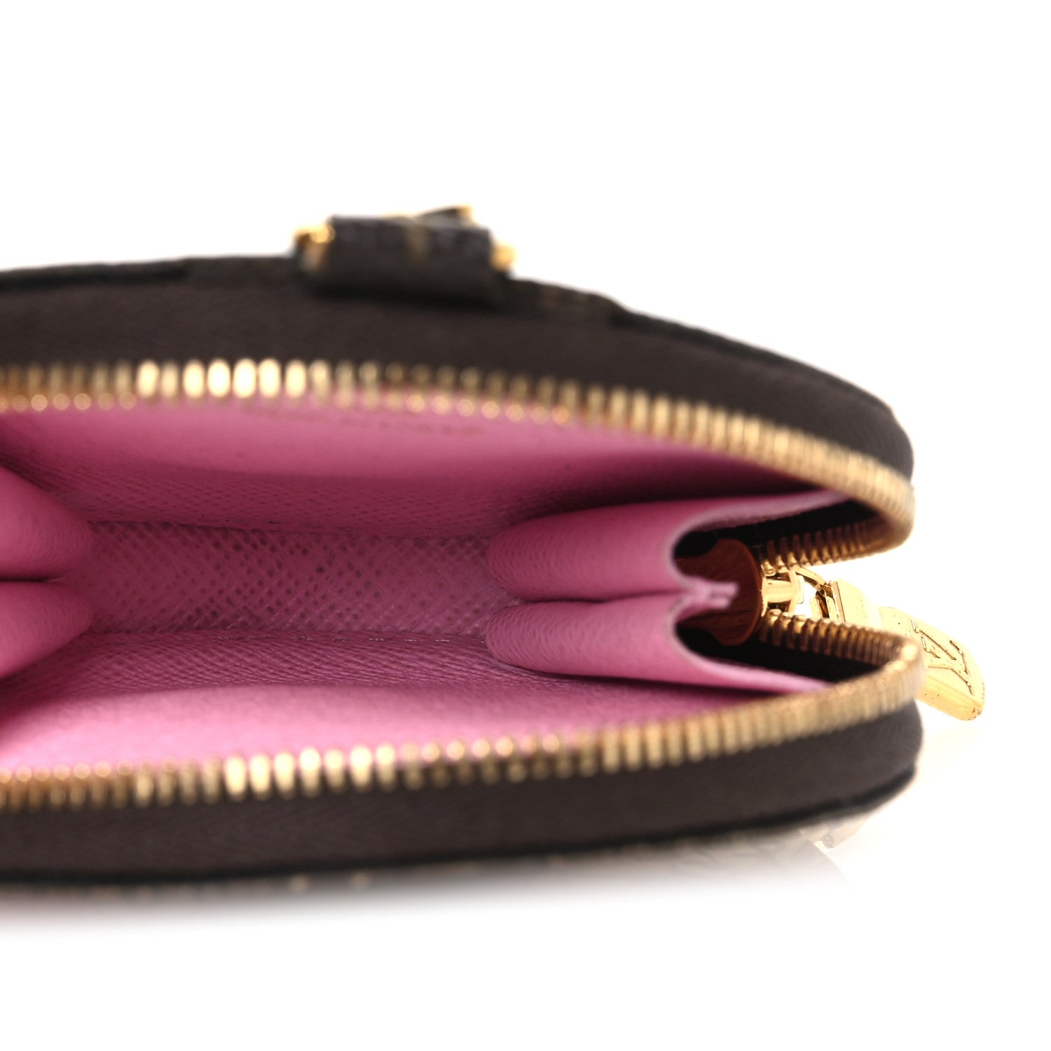Louis Vuitton Monogram 2021 Christmas Animation Japanese Garden Round Coin Purse Wisteria Pink