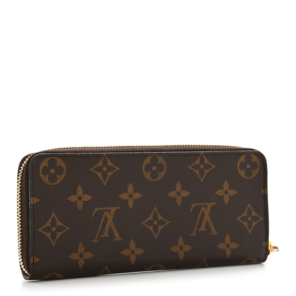 Louis Vuitton Monogram Clemence Wallet Rose Ballerine