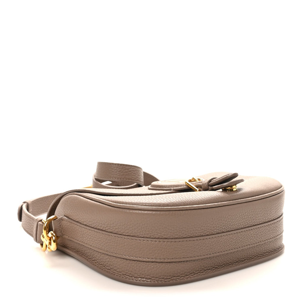 Christian Dior Grained Calfskin Medium Bobby Flap Warm Taupe