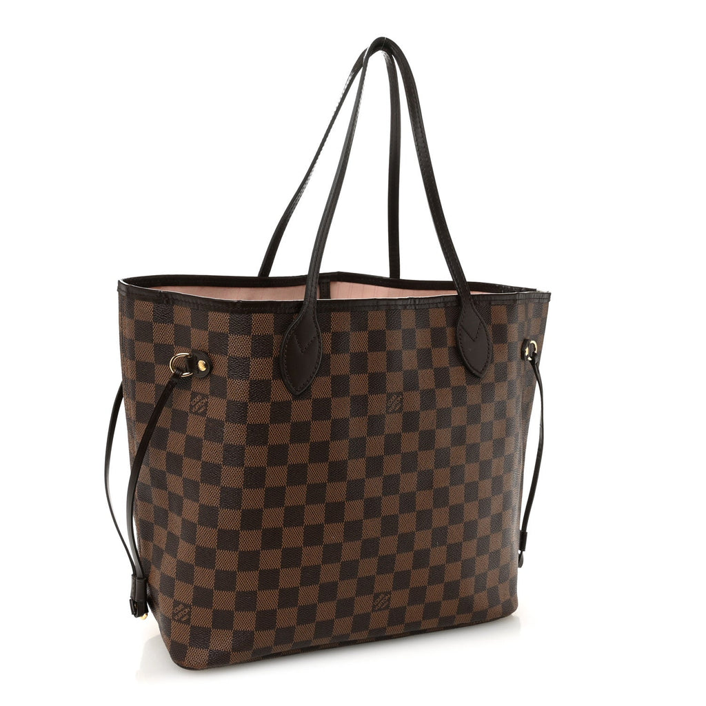 Louis Vuitton Damier Ebene Neo Neverfull MM Rose Ballerine