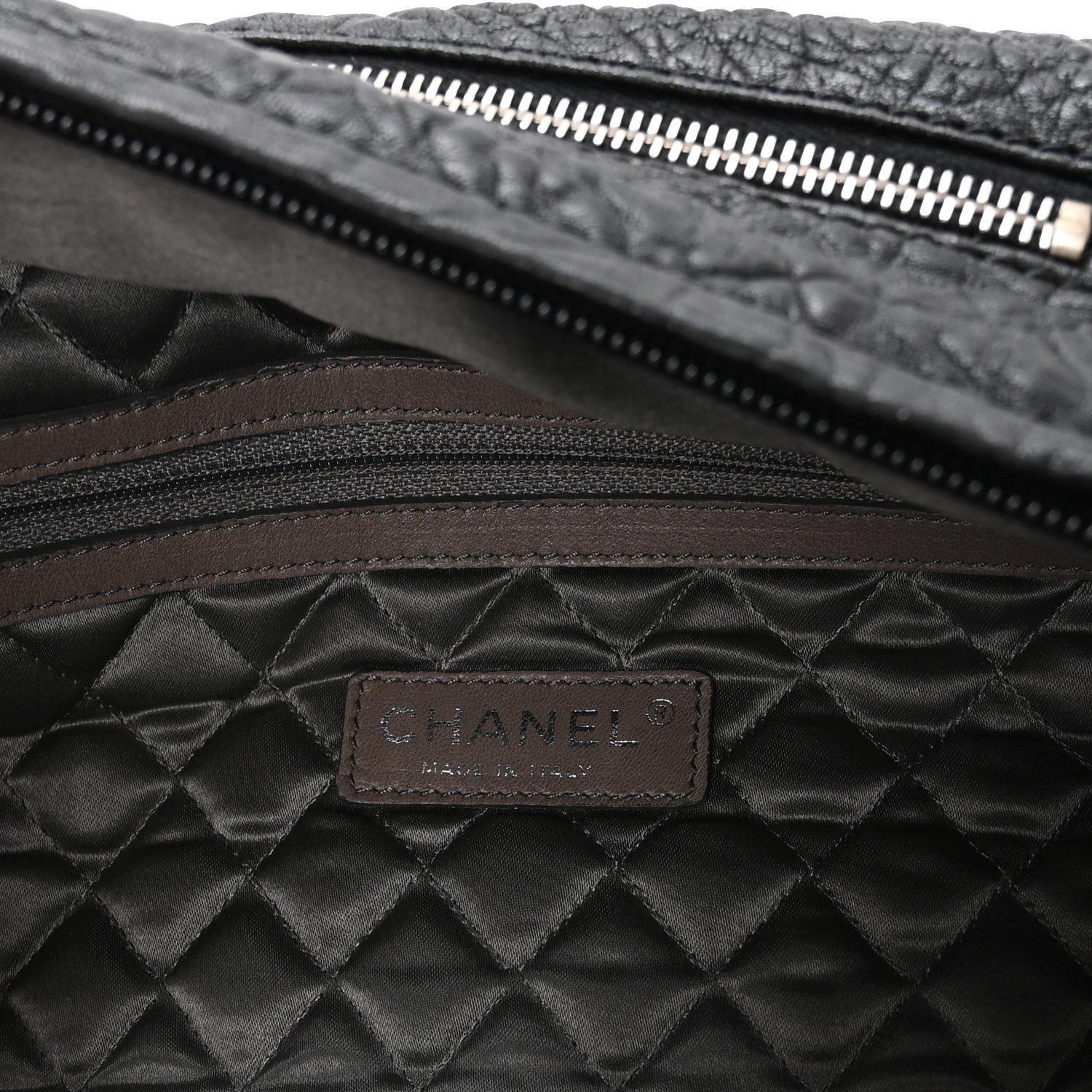 Chanel Distressed Lambskin Le Marais Bowler Black
