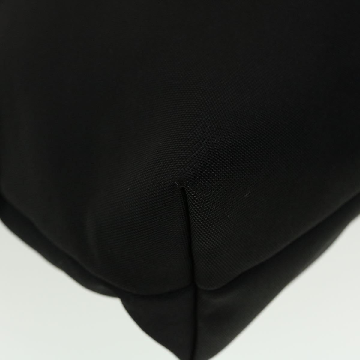 GUCCI Shoulder Bag Nylon Leather Black  45027