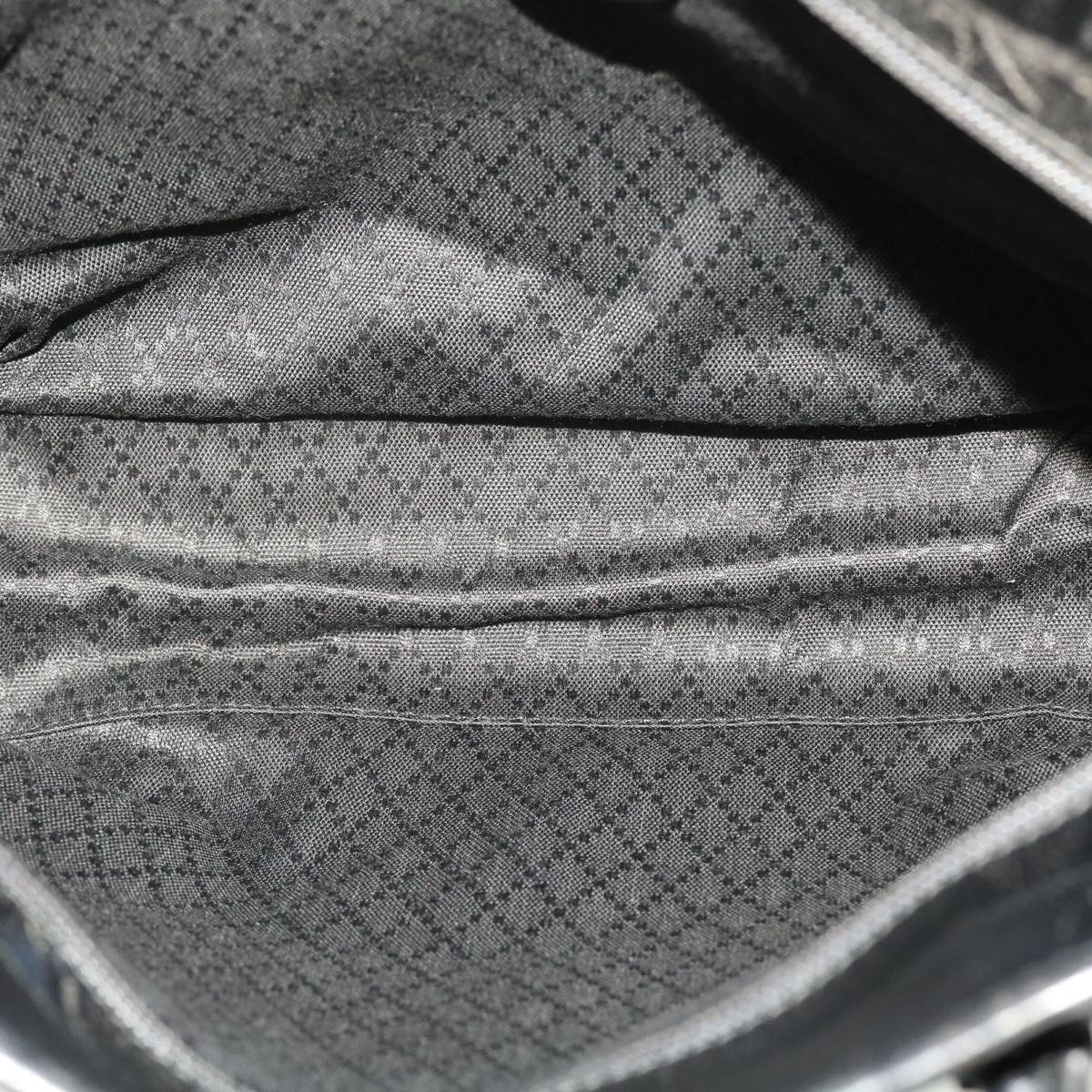 GUCCI Shoulder Bag Nylon Leather Black  45027