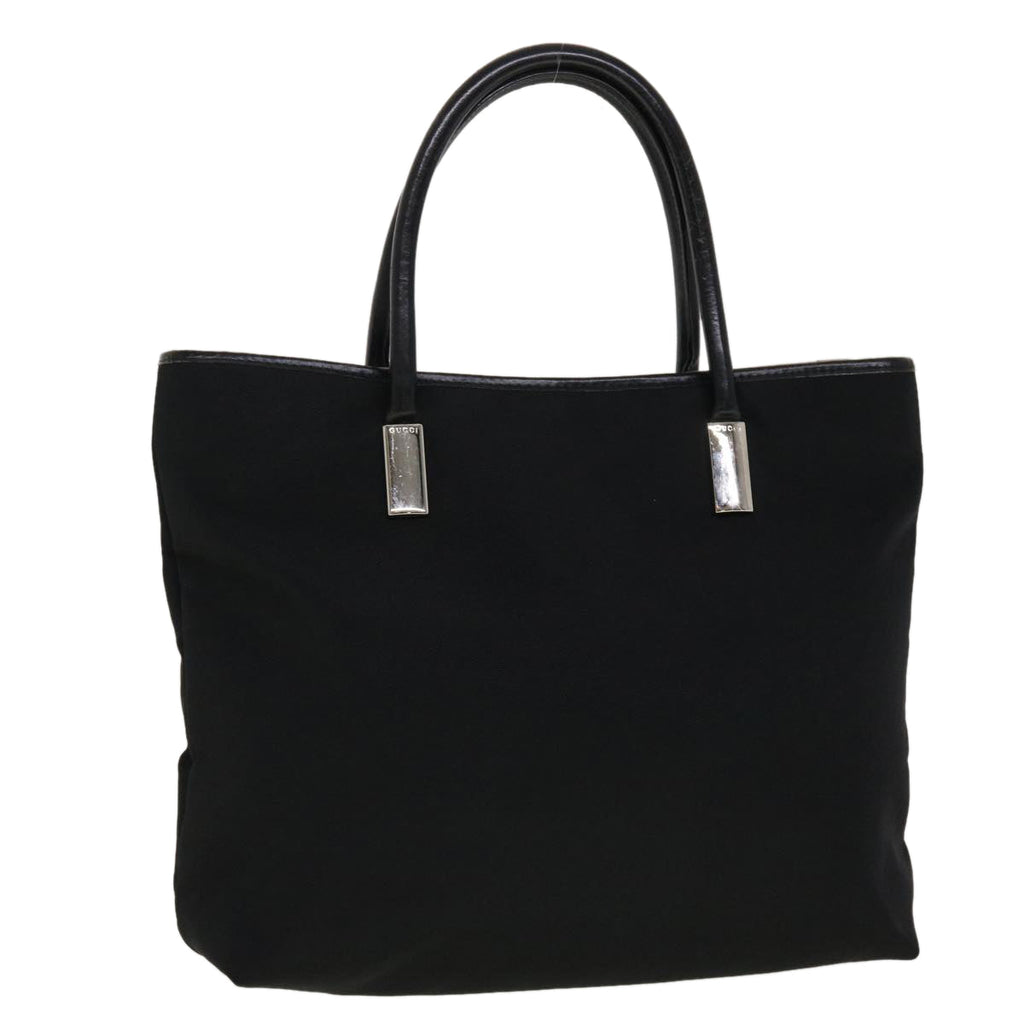 GUCCI Shoulder Bag Nylon Leather Black  45027