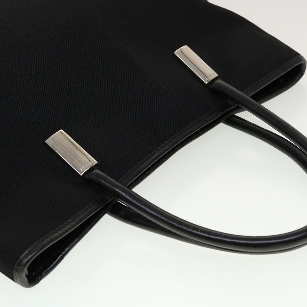 GUCCI Shoulder Bag Nylon Leather Black  45027