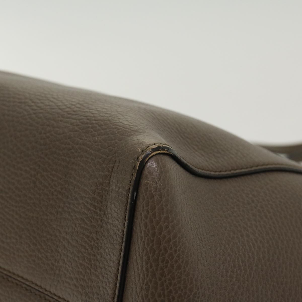 GUCCI Shoulder Bag Leather Gray 354408  45056