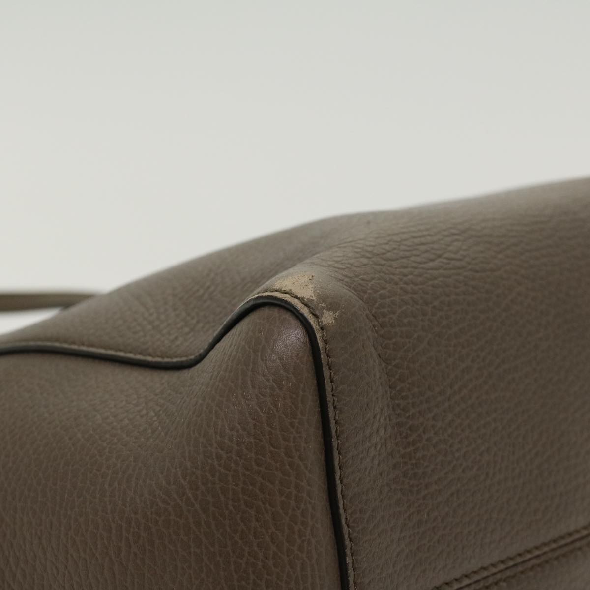 GUCCI Shoulder Bag Leather Gray 354408  45056