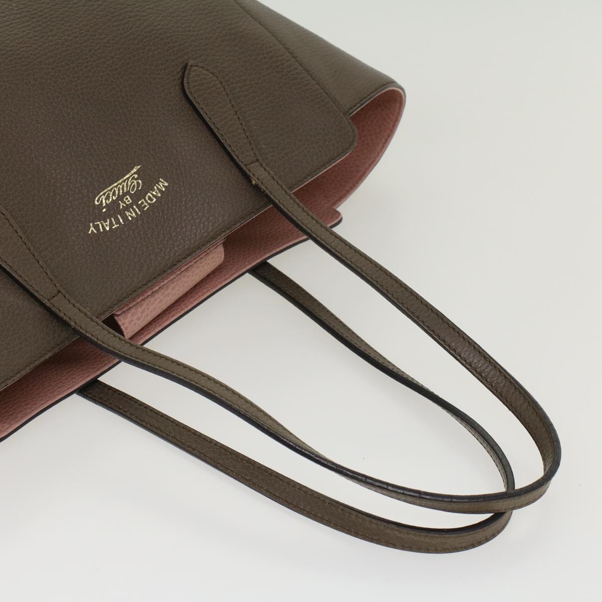 GUCCI Shoulder Bag Leather Gray 354408  45056