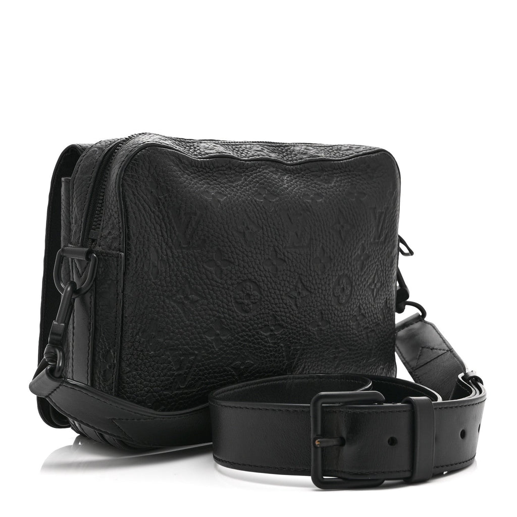 Louis Vuitton Taurillon Monogram Steamer Messenger Black