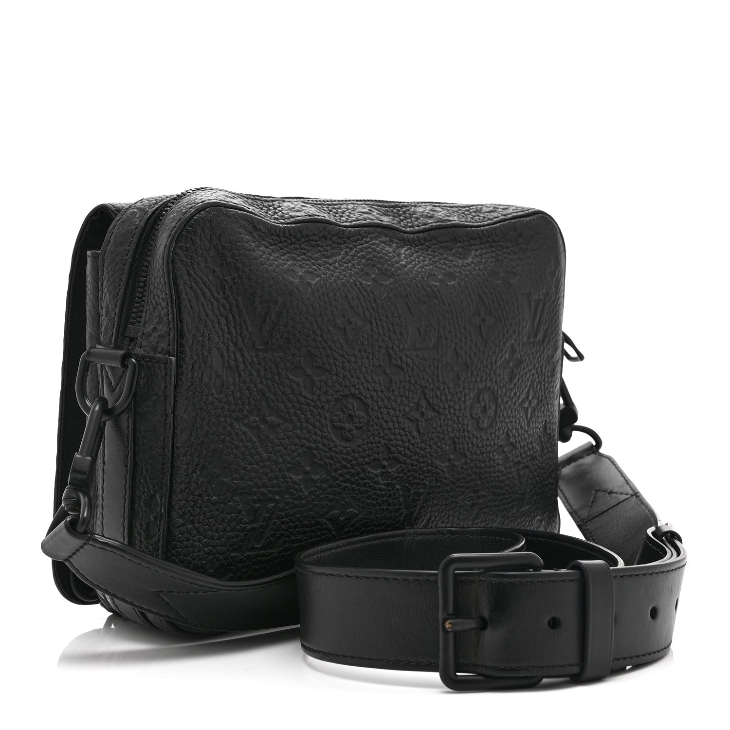 Louis Vuitton Taurillon Monogram Steamer Messenger Black