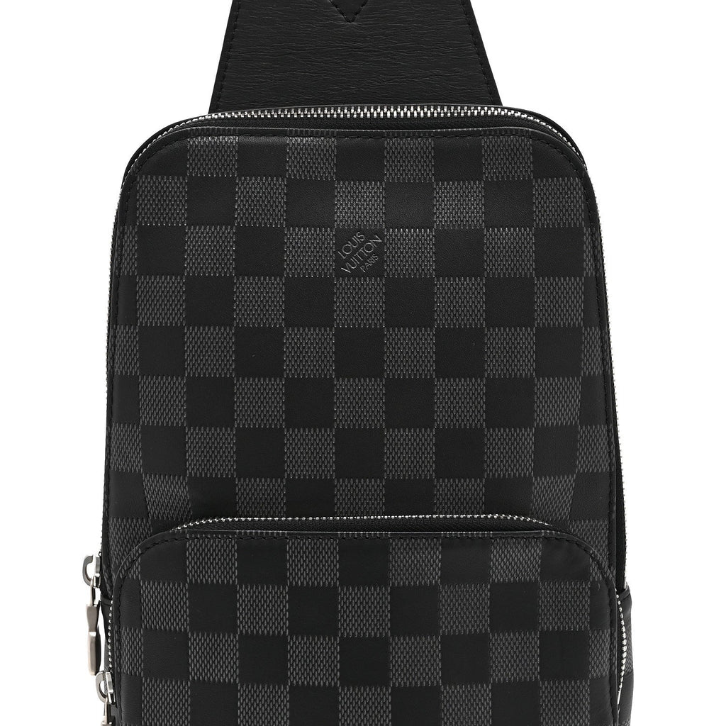 Louis Vuitton Damier Graphite Avenue Sling Bag Onyx Silver