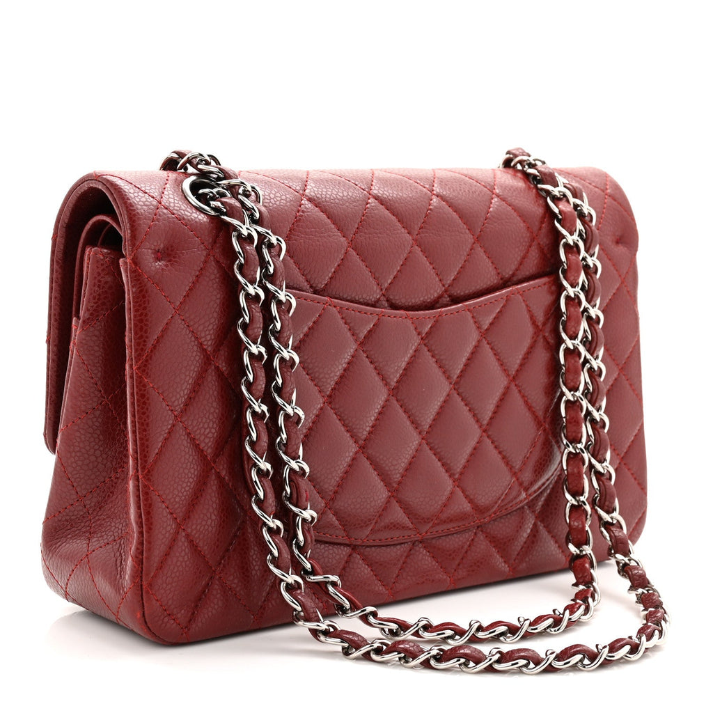 Chanel Caviar Quilted Medium Double Flap Burgundy