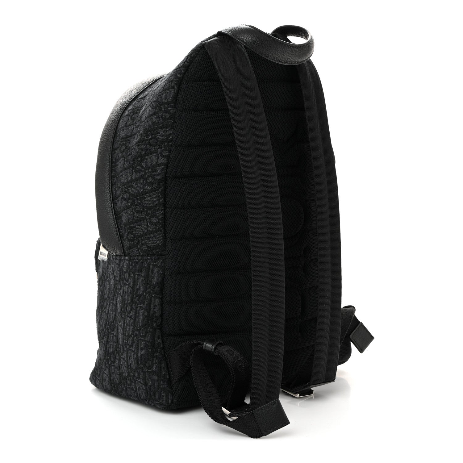 Christian Dior Oblique Calfskin Rider Backpack Black