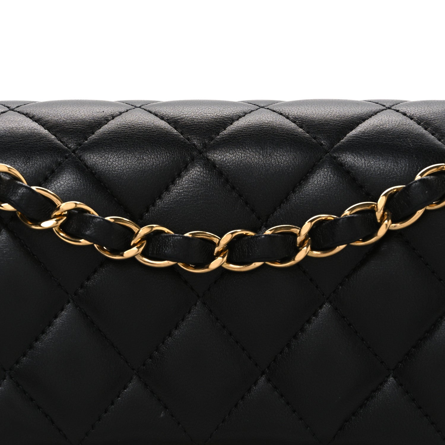 Chanel Lambskin Quilted Small Double Flap Black