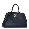 Louis Vuitton Calfskin Lockme Day Marine Rouge