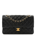 Chanel Lambskin Quilted Medium Double Flap Black