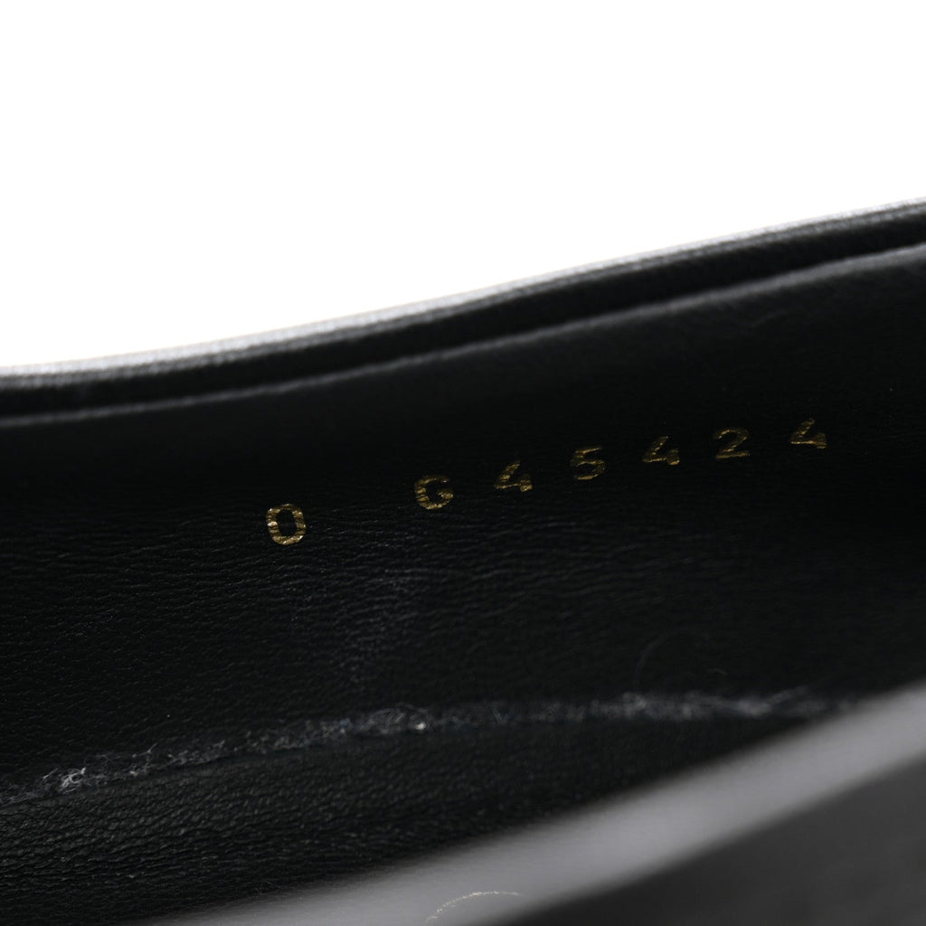 Lambskin Quilted CC Turnlock Loafers 38 Black