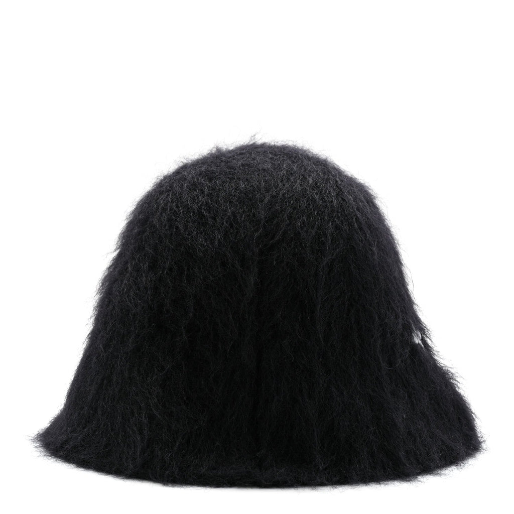 Louis Vuitton Mohair Wool LV Fluffy Hat Black