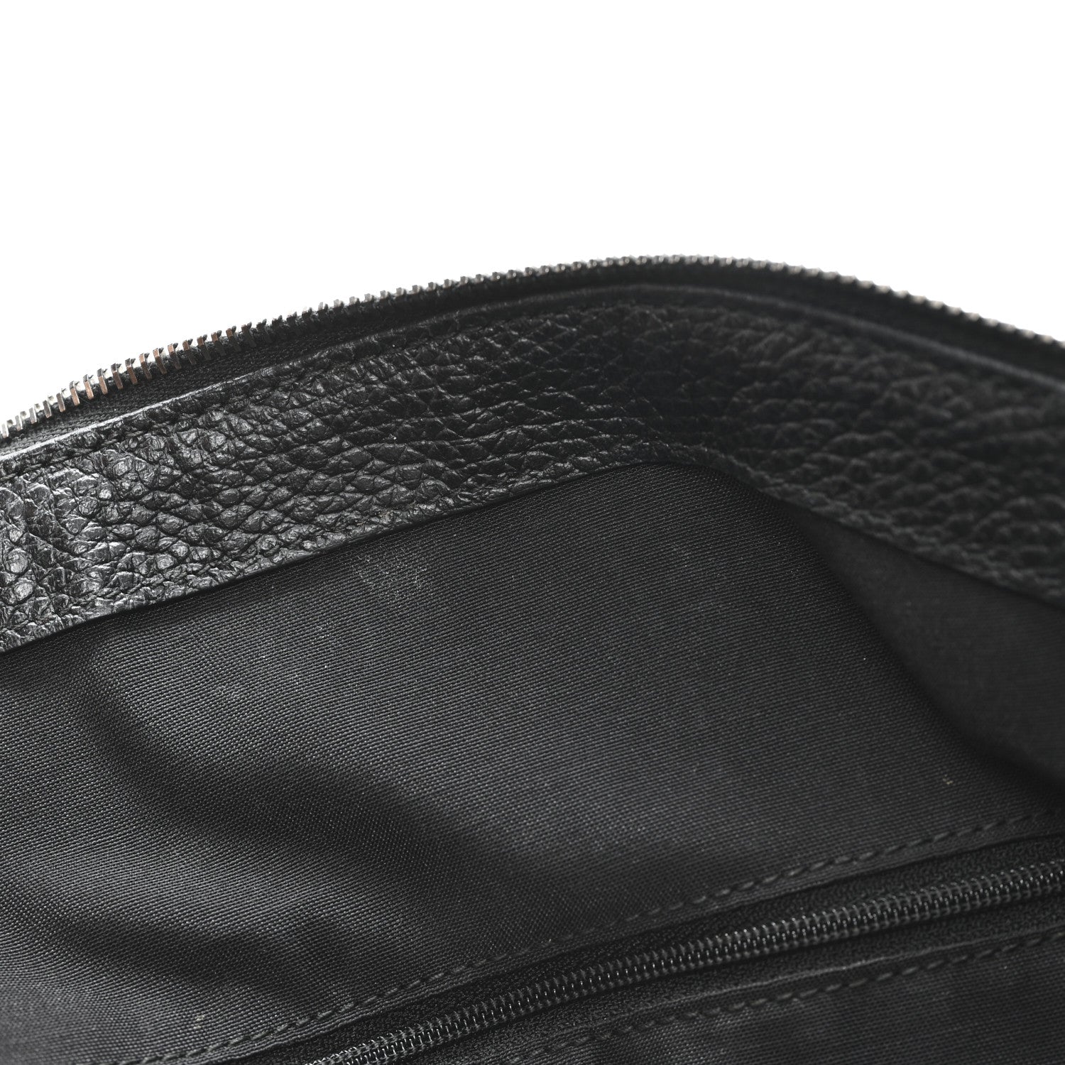 Gucci Nylon Monogram Medium GG Charm Dome Satchel Black