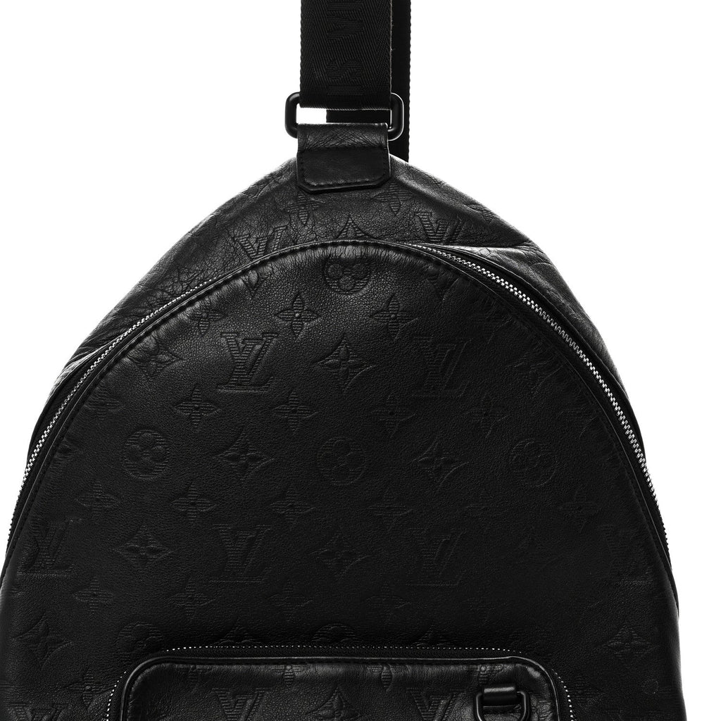Louis Vuitton Monogram Shadow Racer Slingbag Black