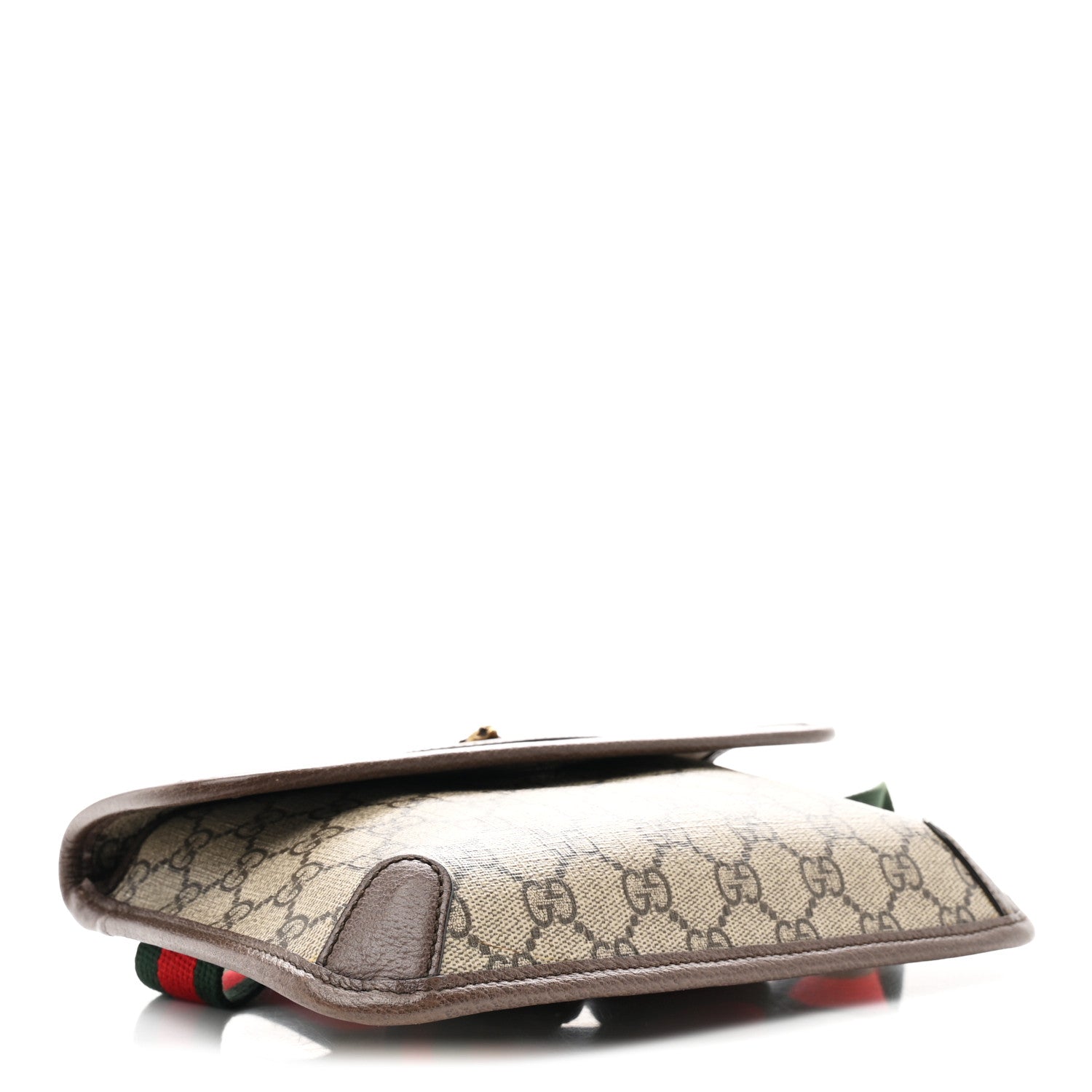 Gucci GG Supreme Monogram Neo Vintage Web Belt Bag Brown