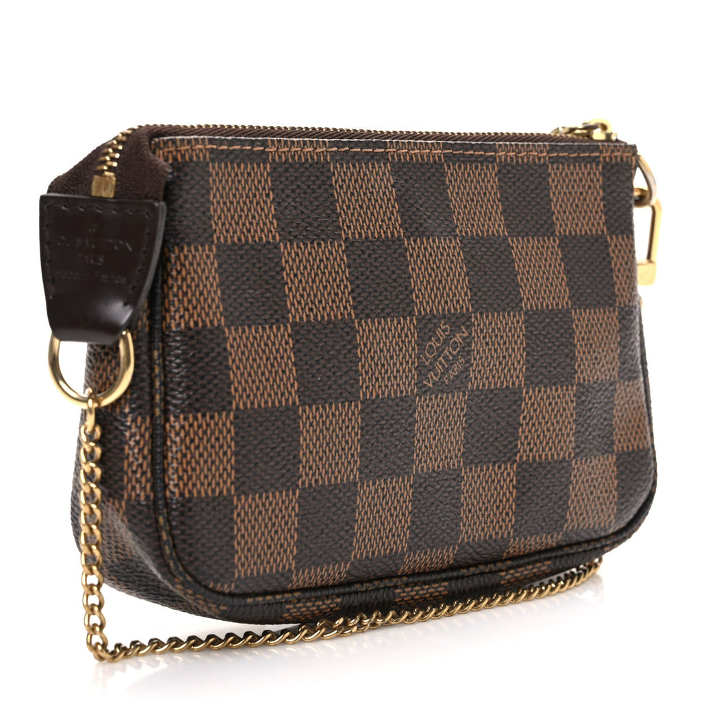Louis Vuitton Damier Ebene Complice Trunks and Bags Mini Pochette Accessories Red