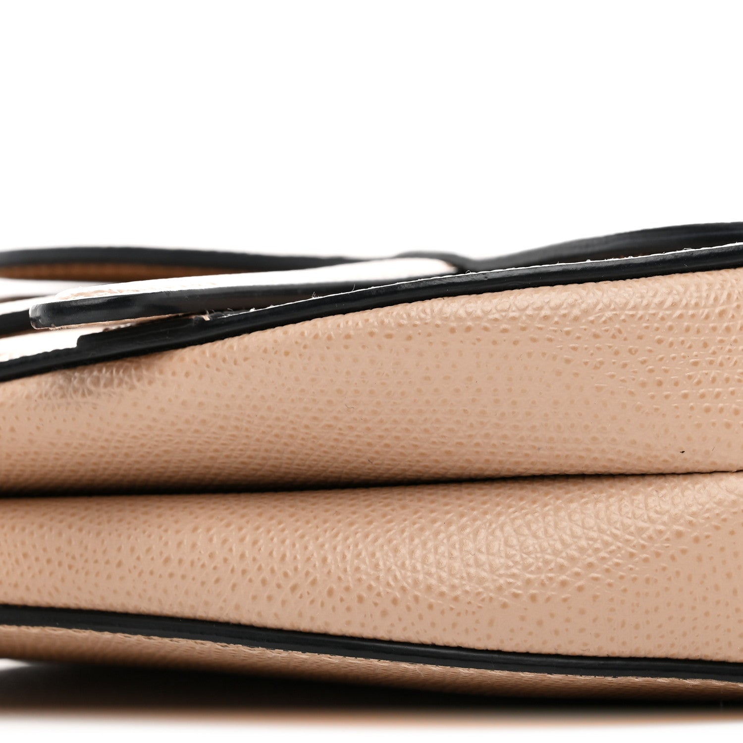 Christian Dior Grained Calfskin Mini Saddle Bag Fard