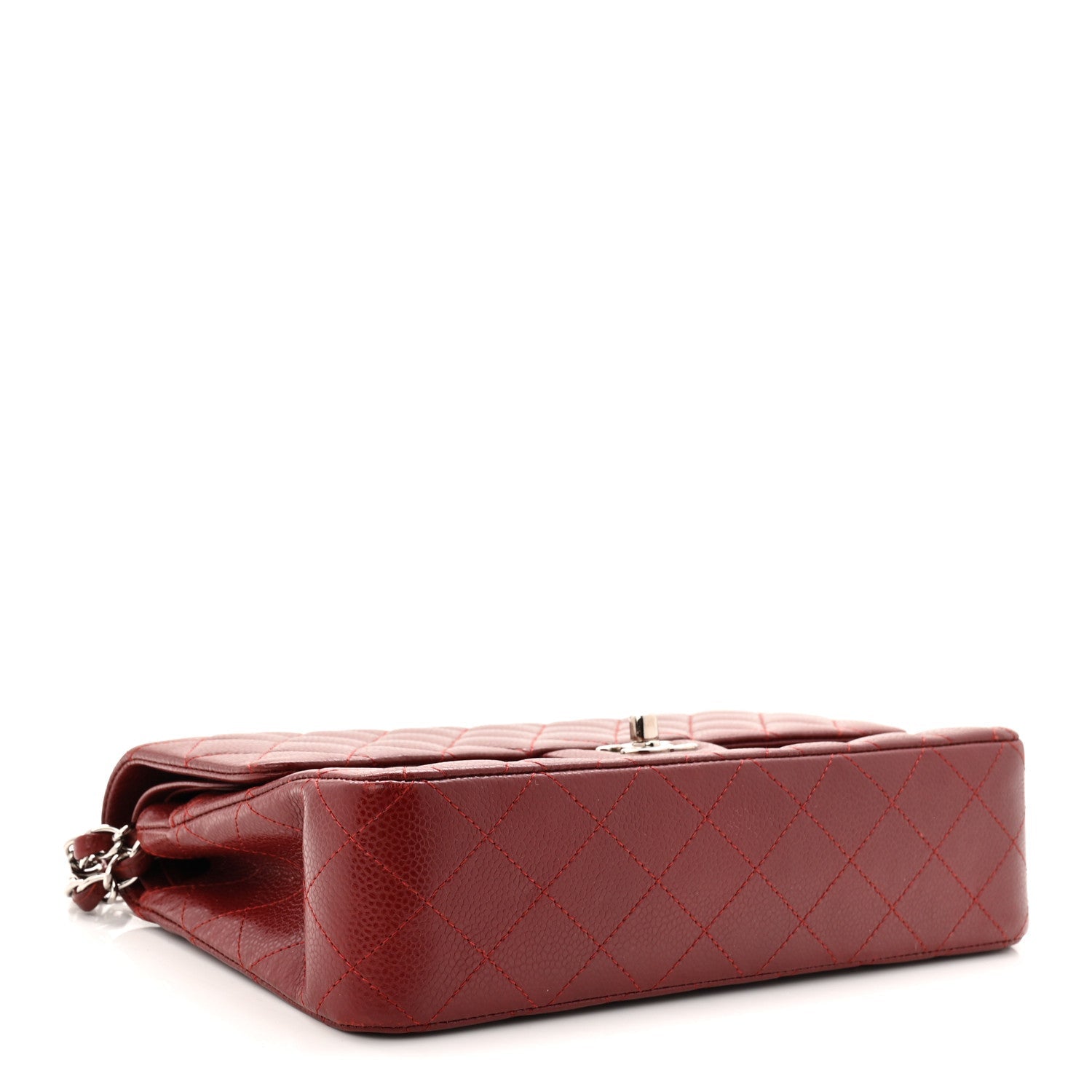 Chanel Caviar Quilted Medium Double Flap Burgundy
