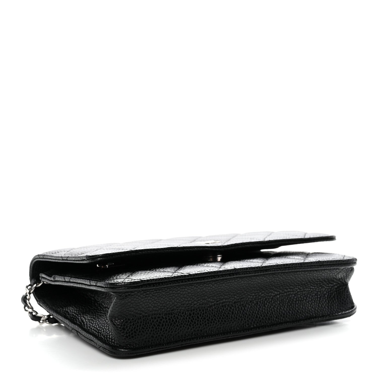 Chanel Caviar Quilted Wallet On Chain WOC Black