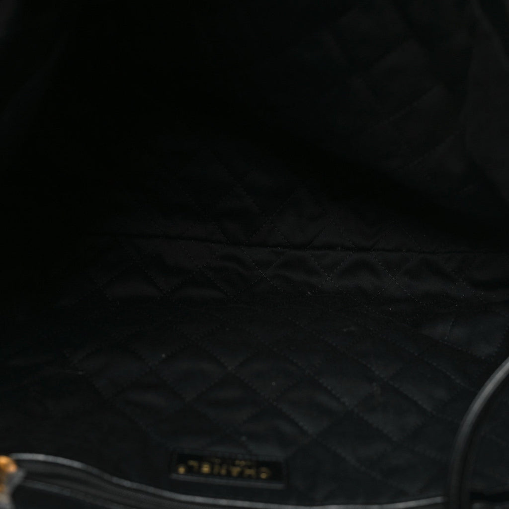 Chanel Shiny Calfskin Quilted Chanel 22 Black