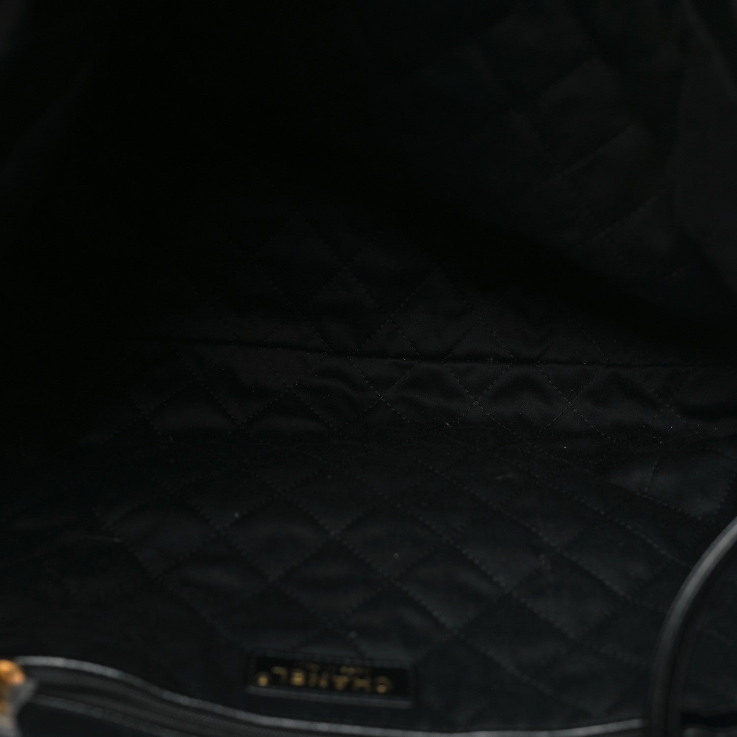 Chanel Shiny Calfskin Quilted Chanel 22 Black