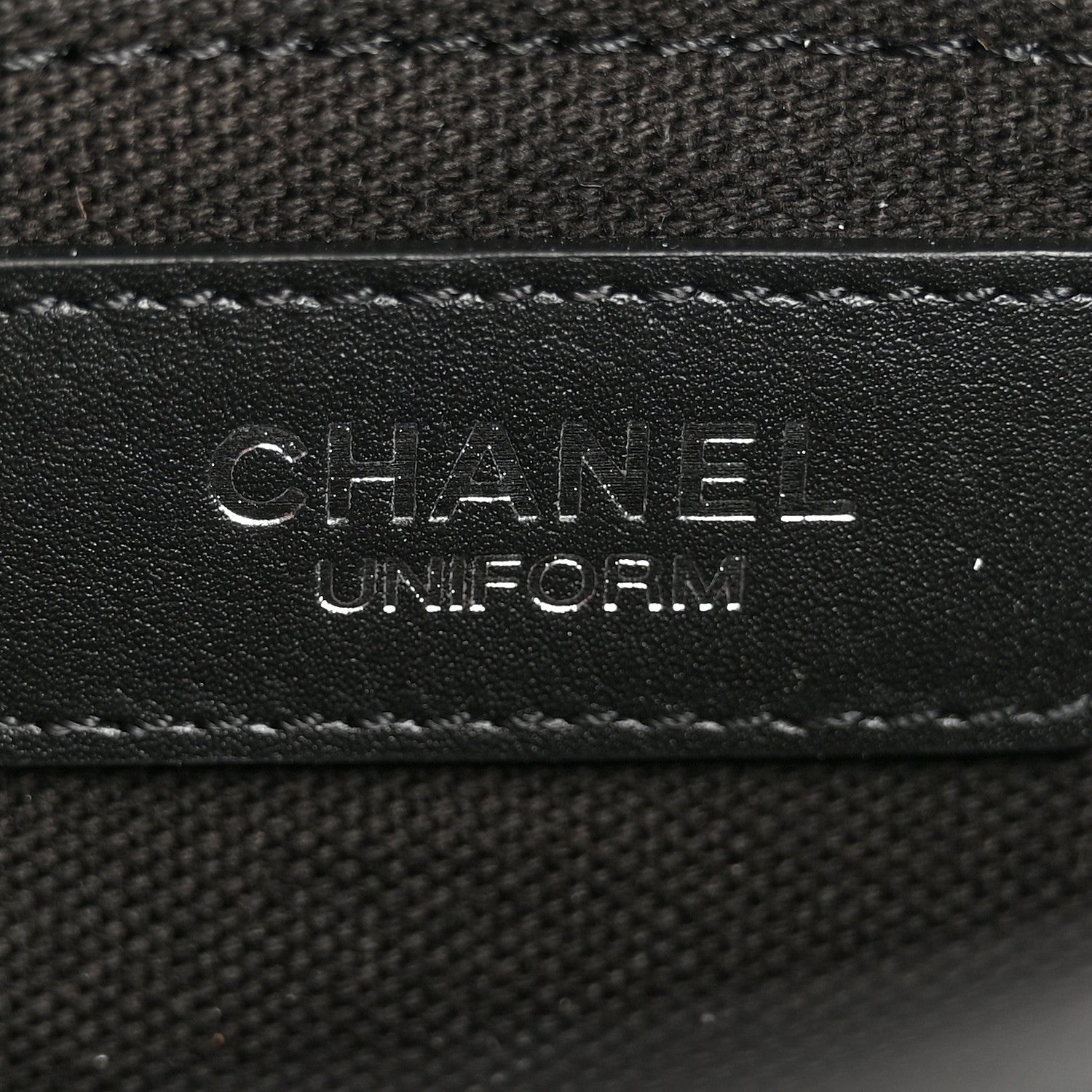Chanel Calfskin Quilted CC Uniform Flap Belt Bag Black