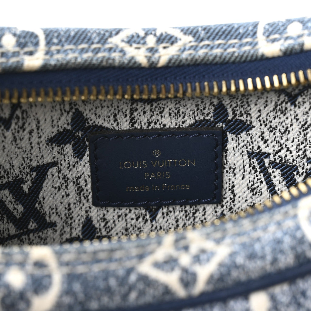 Louis Vuitton Monogram Jacquard Denim Loop Bleu