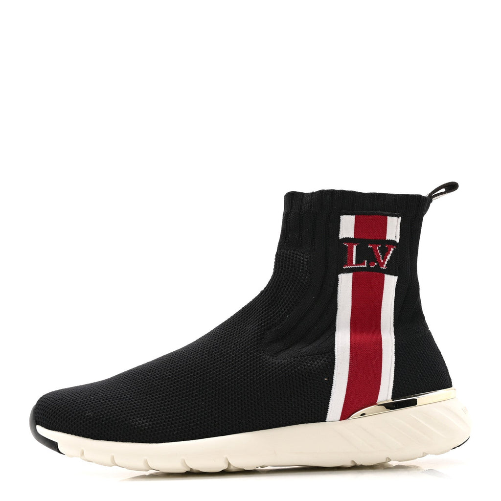 Louis Vuitton Stretch Fabric Aftergame Sneaker Boots 38 Black